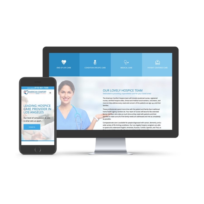A.C.H. (americancomforthospice.com) Web Design for American Comfort Hospice
