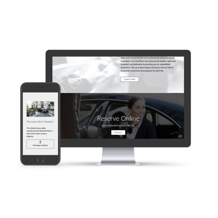 Graces Limo (graceslimo.com) web design for graces limo
