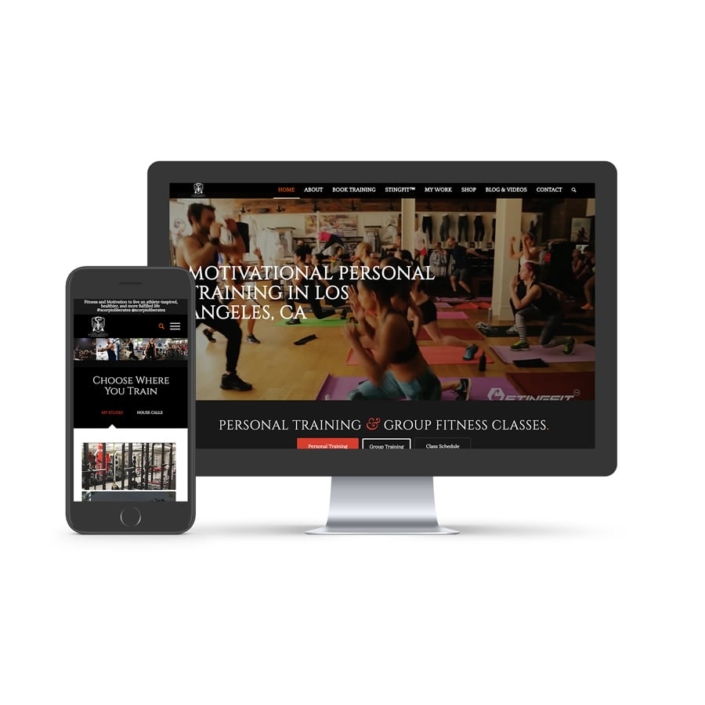 Scorpio Liberates (scorpioliberates.com) personal trainer website design