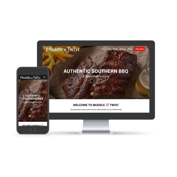 Muddle & Twist (muddletwist.com) website design for muddle and twist